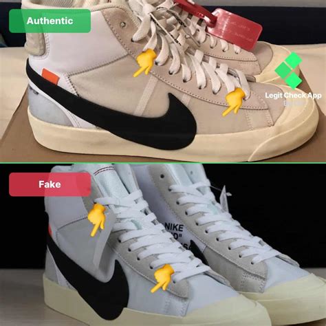 nike blazer mid off white real vs fake|nike blazer off white scam.